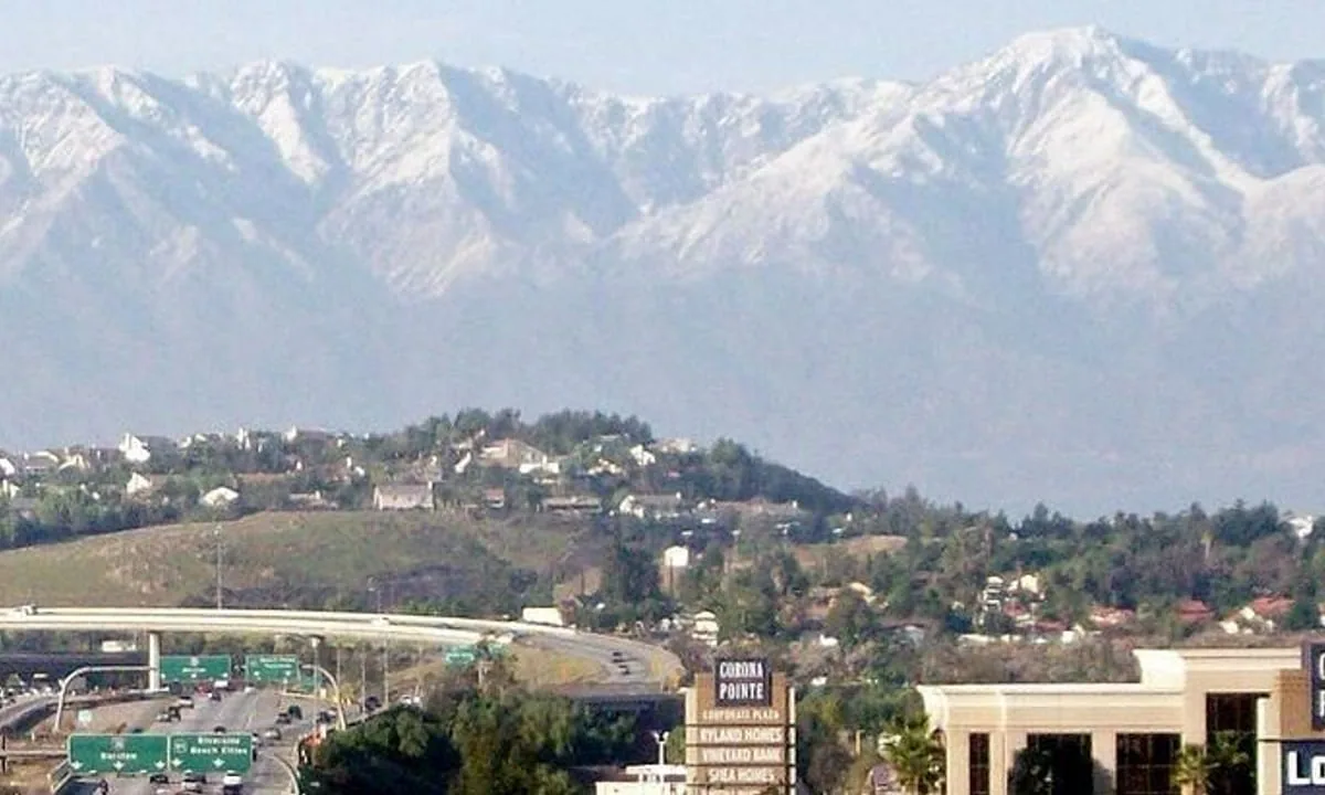 Corona, California cityscape